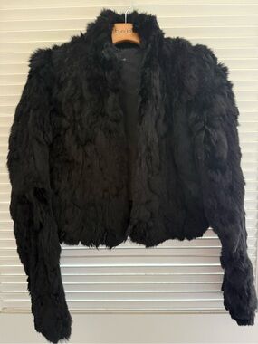 BEBE Y2K vintage Black Fur Jacket